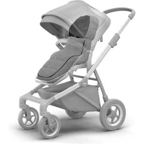 Saco Aislante Bebé Coche Sleek | Footmuff | Grey Melange |Th