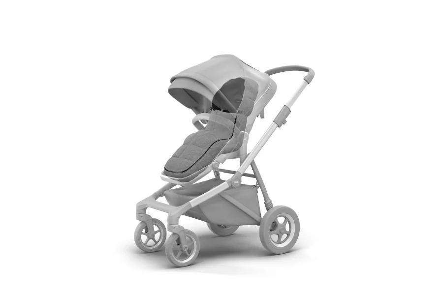 Saco Aislante Bebé Coche Sleek | Footmuff | Grey Melange |Th