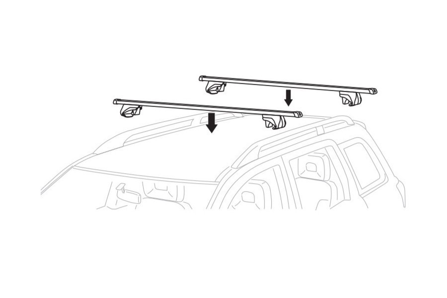 Barras THULE SmartRack para autos JAC Rien SRV desde 2007 - 2013
