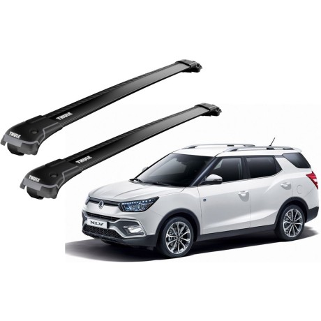 Barras THULE EDGE para autos SSANGYONG XLV desde 2016 negro