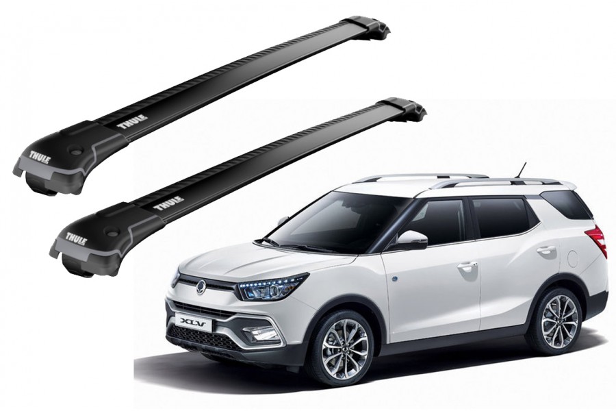 Barras THULE EDGE para autos SSANGYONG XLV desde 2016 negro