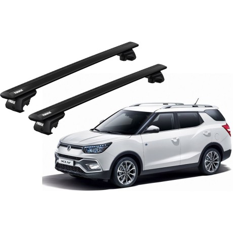 Barras THULE EVO WingBar para autos SSANGYONG XLV desde 2016 negro