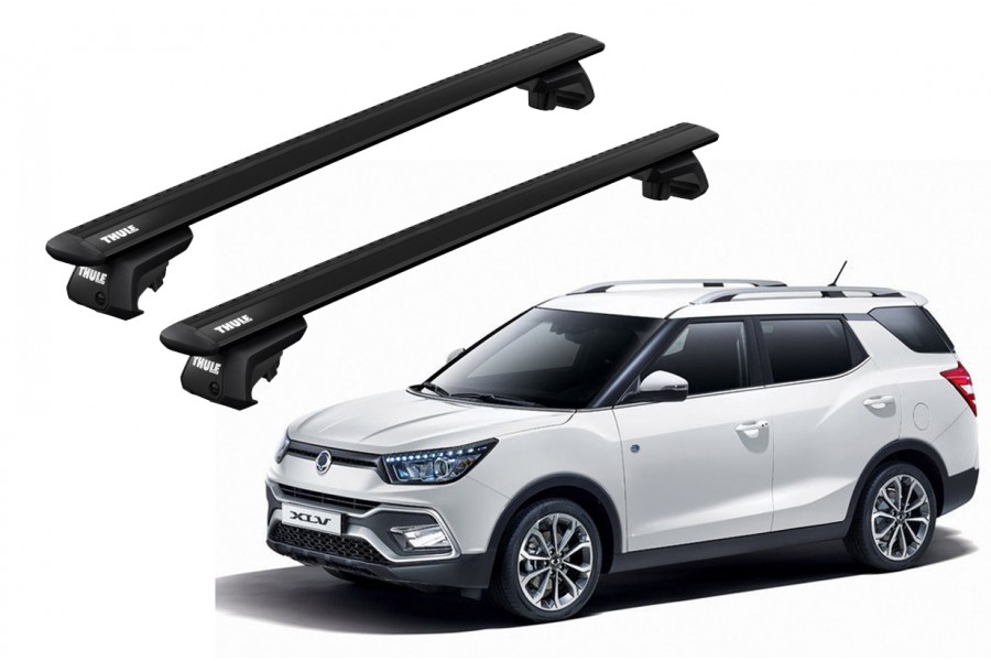Barras THULE EVO WingBar para autos SSANGYONG XLV desde 2016 negro