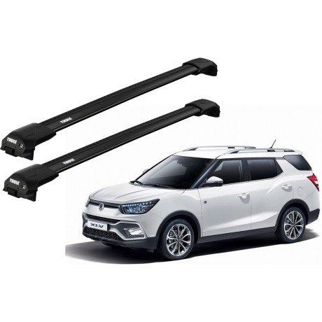 Barras THULE EDGE Flush para autos SSANGYONG XLV desde 2016 negro