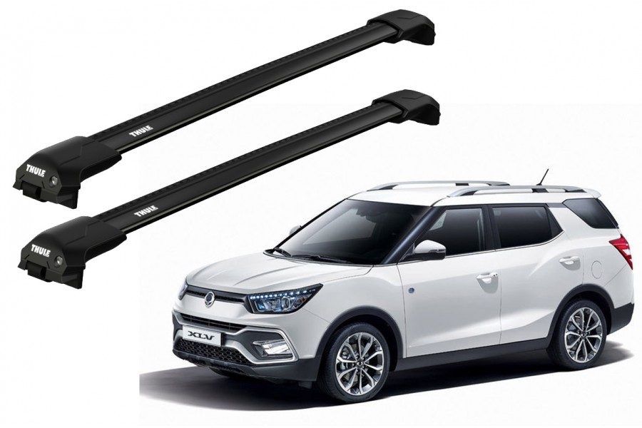 Barras THULE EDGE Flush para autos SSANGYONG XLV desde 2016 negro