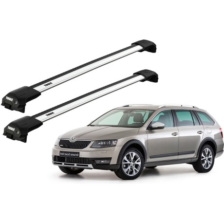 Barras THULE EDGE Flush para autos SKODA Octavia Scout 2014 a 2020