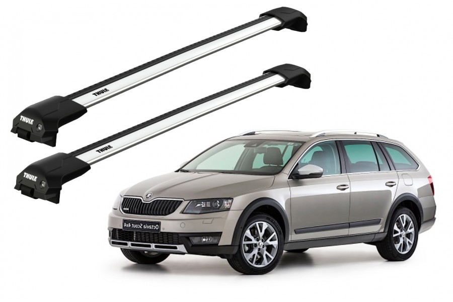 Barras THULE EDGE Flush para autos SKODA Octavia Scout 2014 a 2020