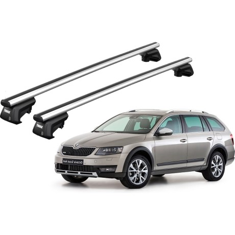 Barras THULE SmartRack XT AluBar para autos SKODA Octavia Scout 2014 a 2020
