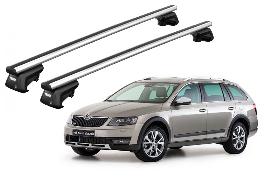 Barras THULE SmartRack XT AluBar para autos SKODA Octavia Scout 2014 a 2020