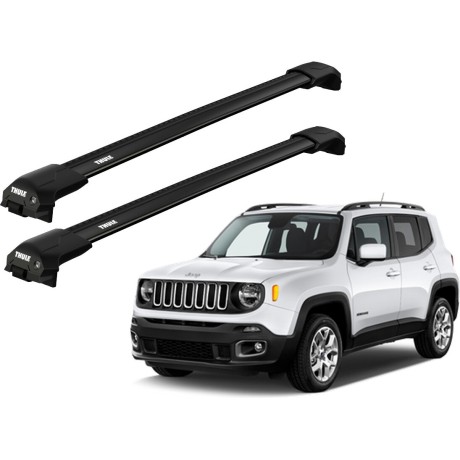Barras THULE EDGE Flush para autos JEEP Renegade desde 2015 negro