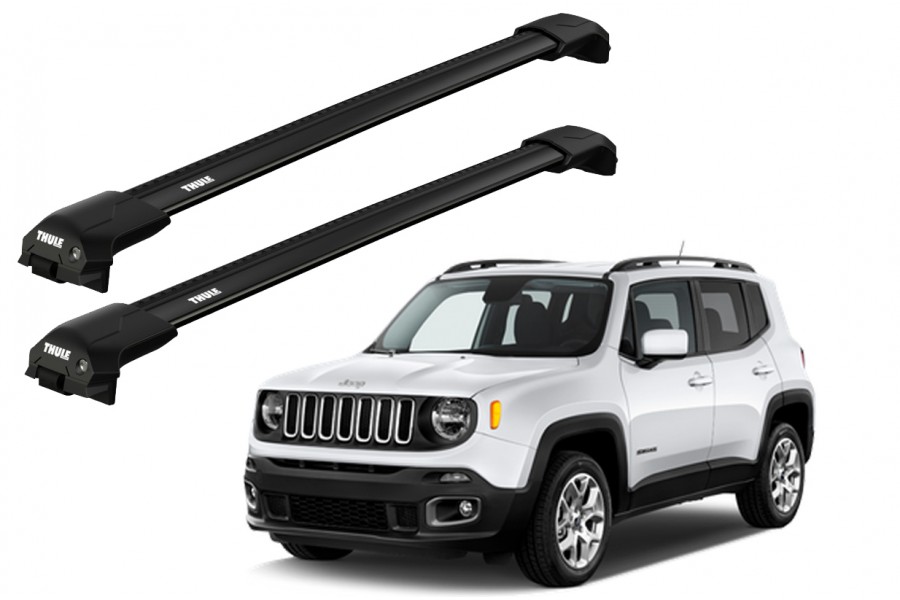Barras THULE EDGE Flush para autos JEEP Renegade desde 2015 negro