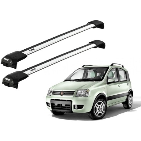 Barras THULE EDGE Flush para autos FIAT Panda 4X4 2004 a 2011