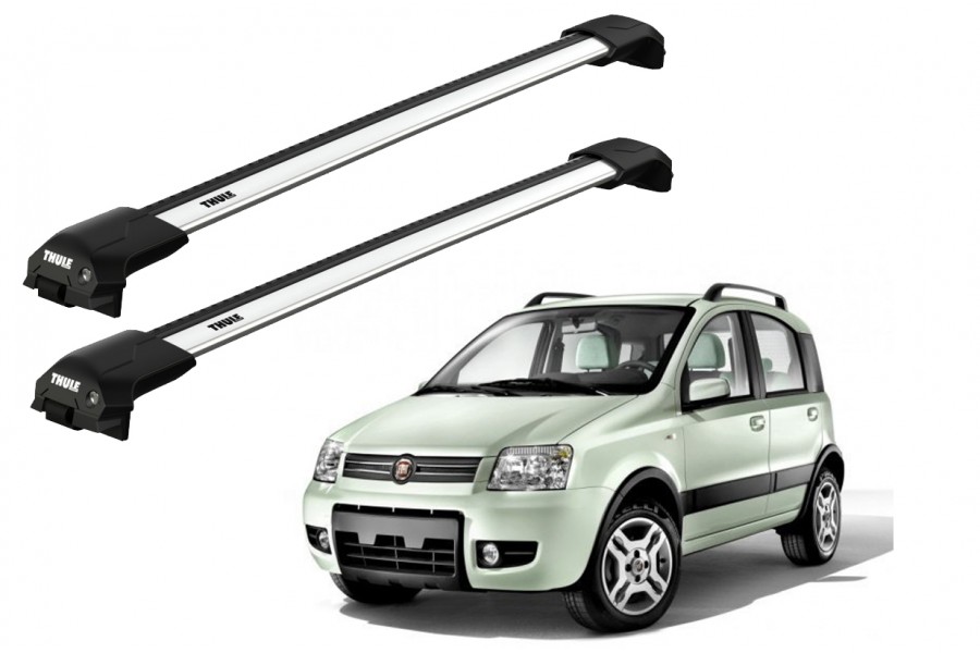 Barras THULE EDGE Flush para autos FIAT Panda 4X4 2004 a 2011