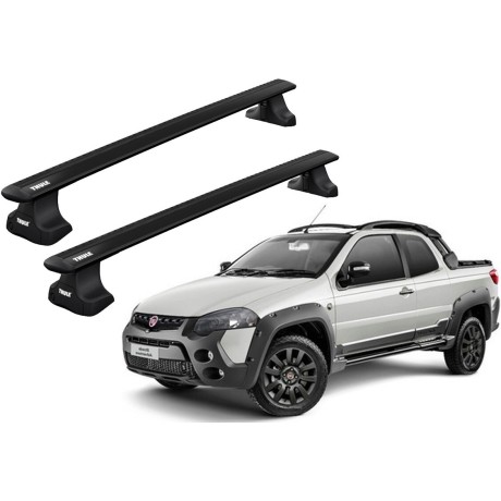 Barras THULE EVO WingBar para camioneta FIAT Strada Adventure desde 2014 negro