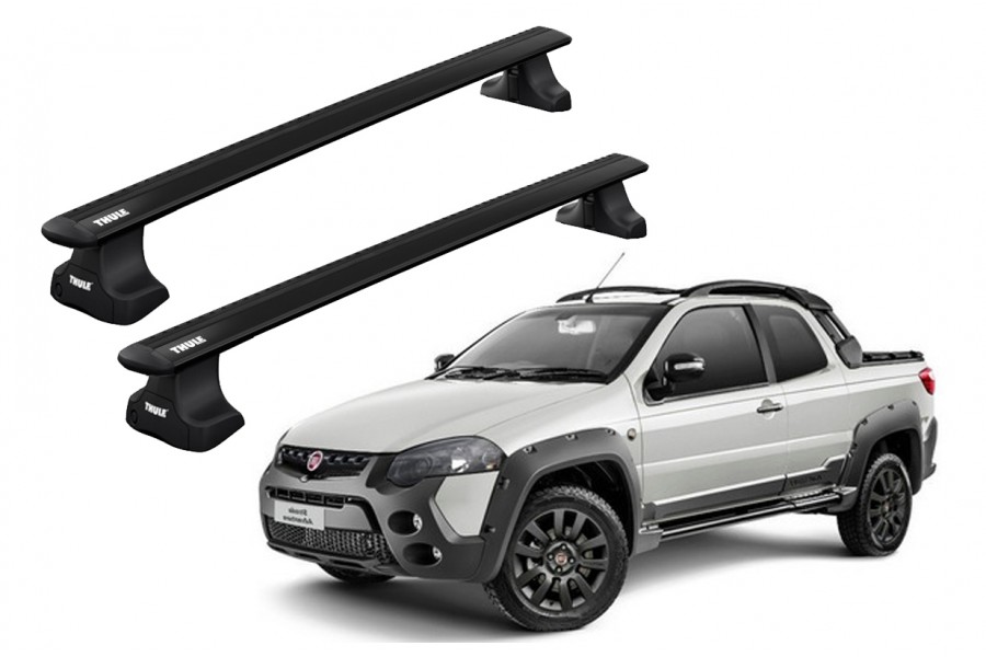 Barras THULE EVO WingBar para camioneta FIAT Strada Adventure desde 2014 negro