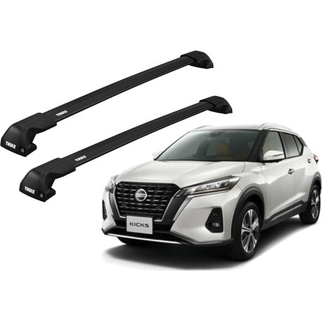 Barras THULE EDGE Flush para autos NISSAN Kicks desde 2016 negro