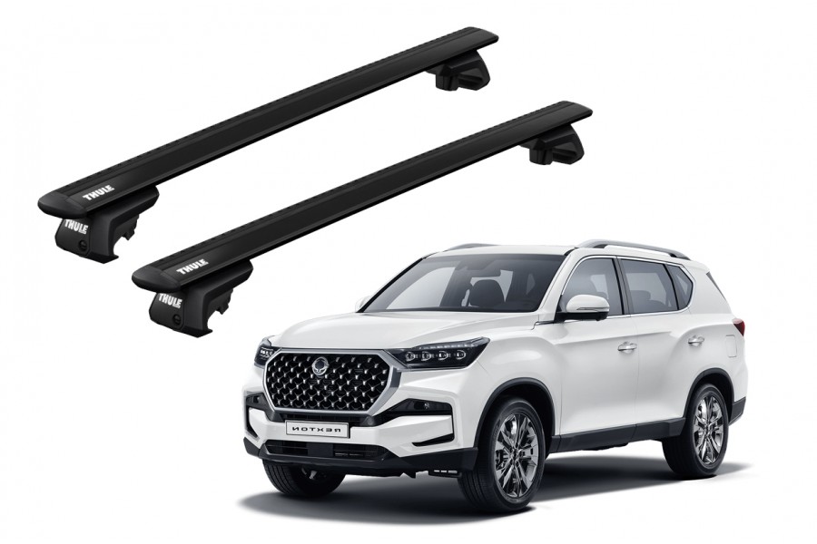 Barras THULE EVO WingBar para autos SSANGYONG Rexton desde 2018 negro