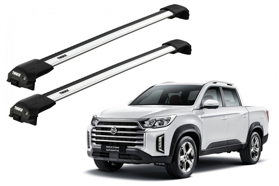 Barras THULE EDGE Flush para camioneta SSANGYONG Rexton Sports desde 2018