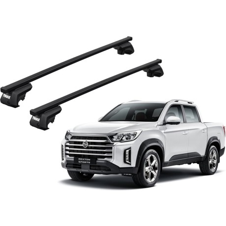 Barras THULE EVO SquareBar para camioneta SSANGYONG Rexton Sports desde 2018