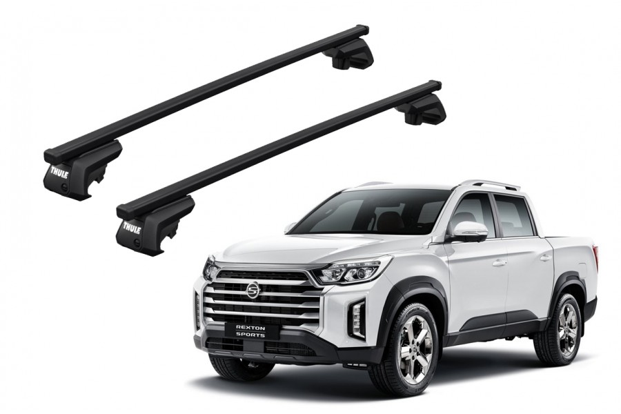 Barras THULE EVO SquareBar para camioneta SSANGYONG Rexton Sports desde 2018