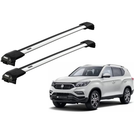 Barras THULE EDGE Flush para autos SSANGYONG Rexton 2012 a 2017