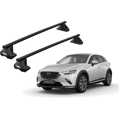 Barras THULE EVO SquareBar para autos MAZDA CX-3 desde 2015 - 2022