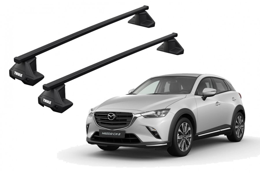 Barras THULE EVO SquareBar para autos MAZDA CX-3 desde 2015 - 2022
