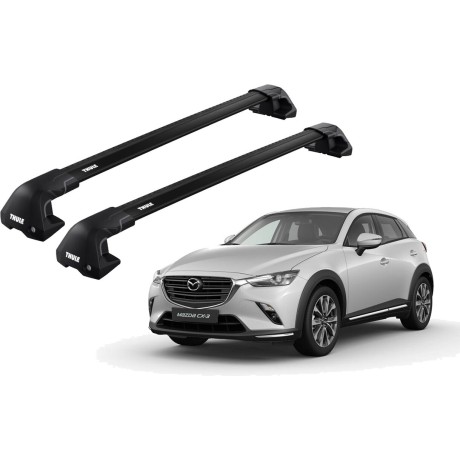 Barras THULE EDGE Flush para autos MAZDA CX-3 desde 2015 al 2022 negro