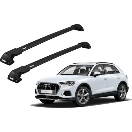 Barras THULE EDGE Flush para autos AUDI Q3 desde 2019 negro