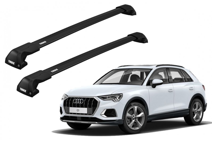 Barras THULE EDGE Flush para autos AUDI Q3 desde 2019 negro