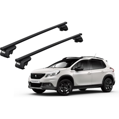 Barras THULE EVO SquareBar para autos PEUGEOT 2008 2013 a 2019