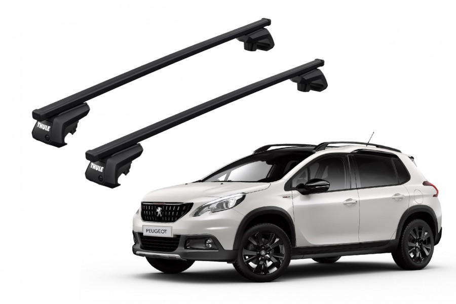 Barras THULE EVO SquareBar para autos PEUGEOT 2008 2013 a 2019