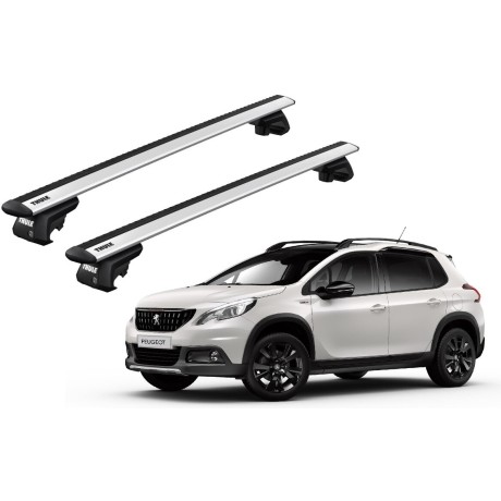 Barras THULE EVO WingBar para autos PEUGEOT 2008 2013 a 2019