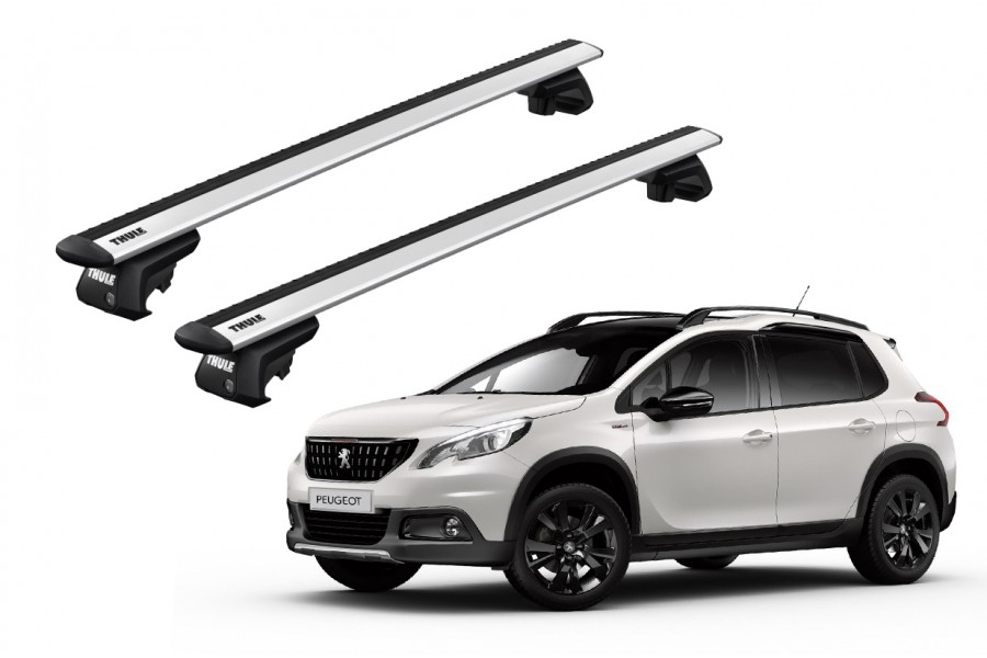 Barras THULE EVO WingBar para autos PEUGEOT 2008 2013 a 2019