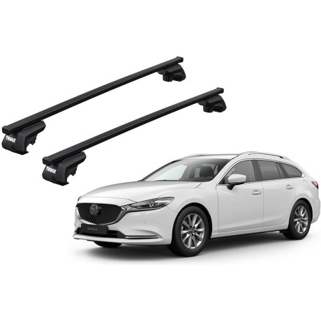 Barras THULE EVO SquareBar para autos MAZDA 6 desde 2013 - 2019