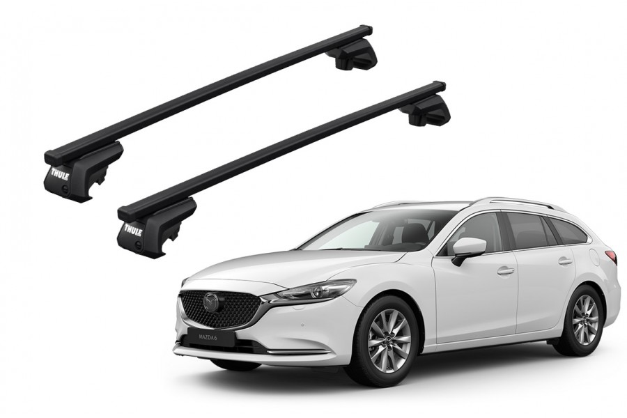 Barras THULE EVO SquareBar para autos MAZDA 6 desde 2013 - 2019
