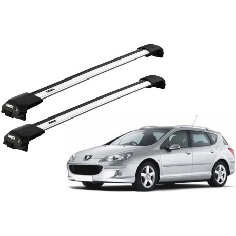 Barras THULE EDGE Flush para autos PEUGEOT 407 SW 2004 a 2010