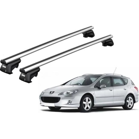Barras THULE SmartRack XT AluBar para autos PEUGEOT 407 SW 2004 a 2010