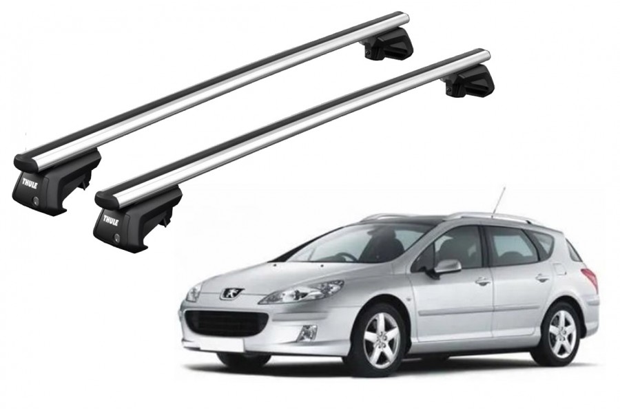Barras THULE SmartRack XT AluBar para autos PEUGEOT 407 SW 2004 a 2010