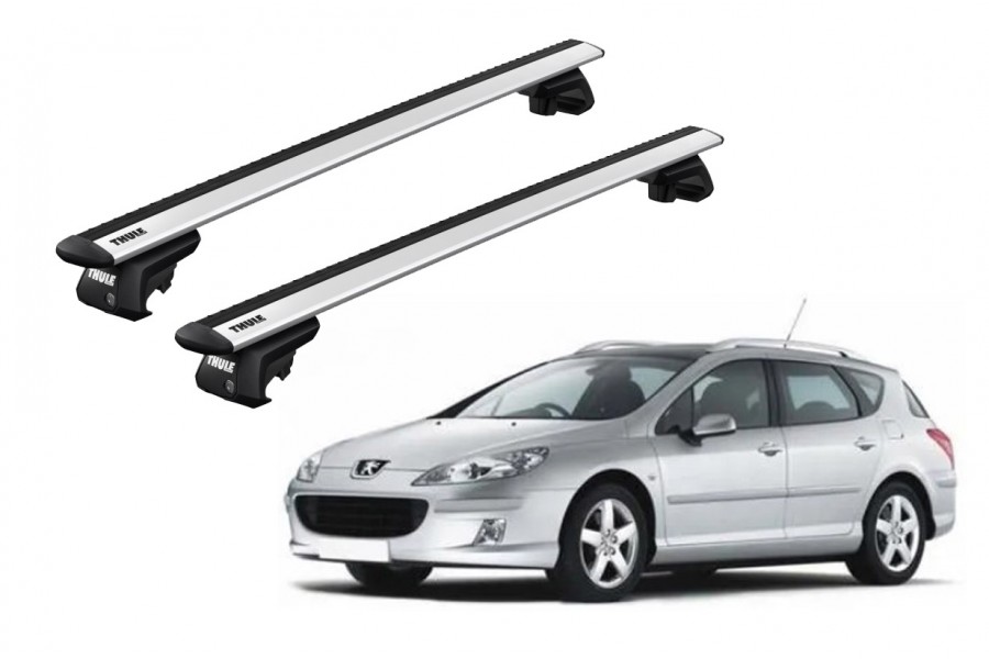 Barras THULE EVO WingBar para autos PEUGEOT 407 SW 2004 a 2010
