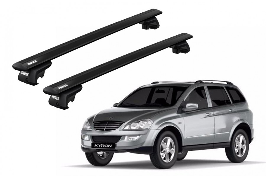 Barras THULE EVO WingBar para autos SSANGYONG Kyron desde 2005 negro
