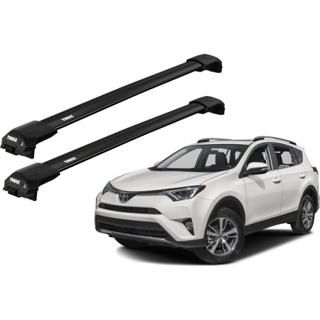 Barras THULE EDGE Flush para autos TOYOTA RAV 4 2016 a 2018 negro