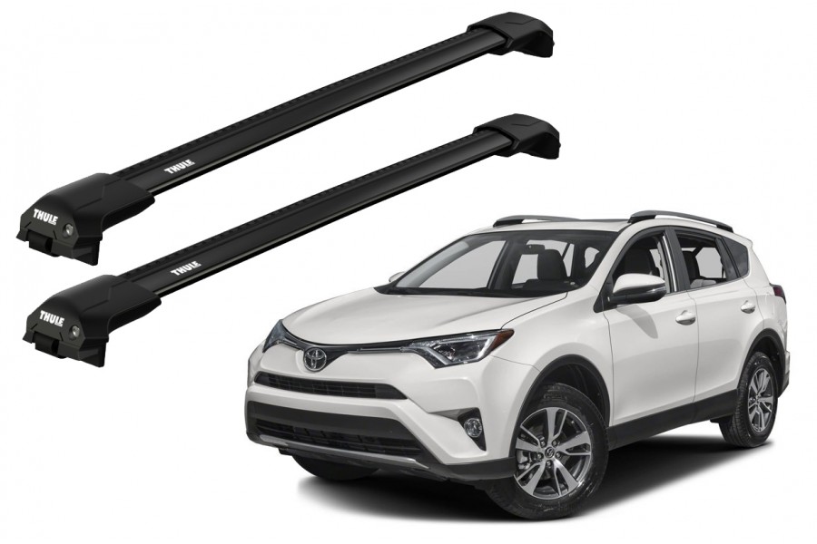 Barras THULE EDGE Flush para autos TOYOTA RAV 4 2016 a 2018 negro