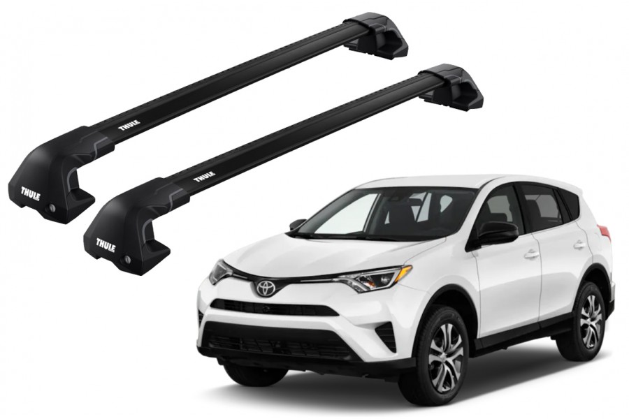Barras THULE EDGE Flush para autos TOYOTA RAV 4 2016 a 2018 negro