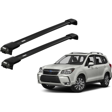 Barras THULE EDGE Flush para autos SUBARU Forester desde 2019-2024 negro