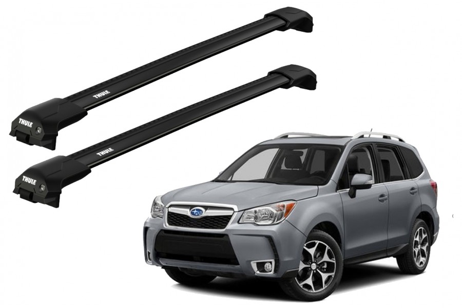 Barras THULE EDGE Flush para autos SUBARU Forester 2013 a 2018 negro