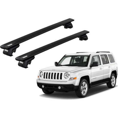 Barras THULE EVO WingBar para autos JEEP Patriot 2006 a 2017 negro