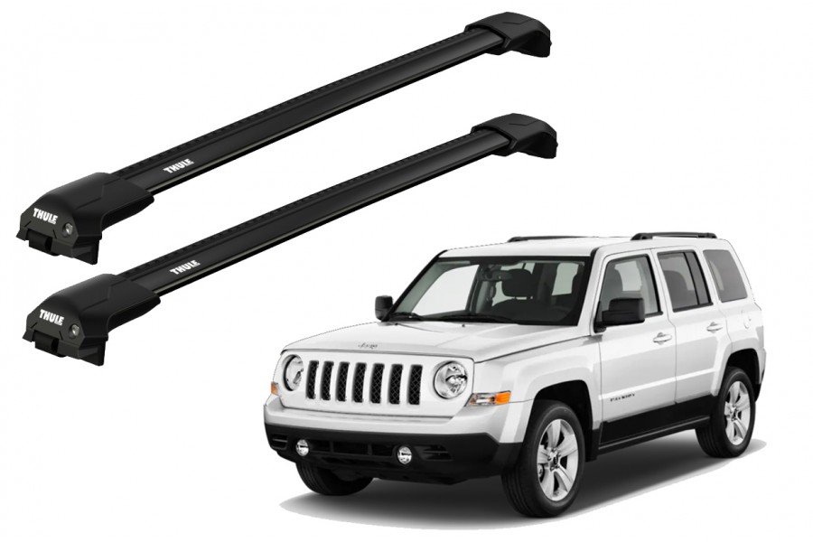 Barras THULE EDGE Flush para autos JEEP Patriot 2006 a 2017 negro