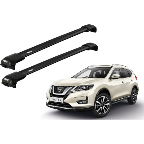 Barras THULE EDGE Flush para autos NISSAN X-Trail desde 2014 a 2021 negro