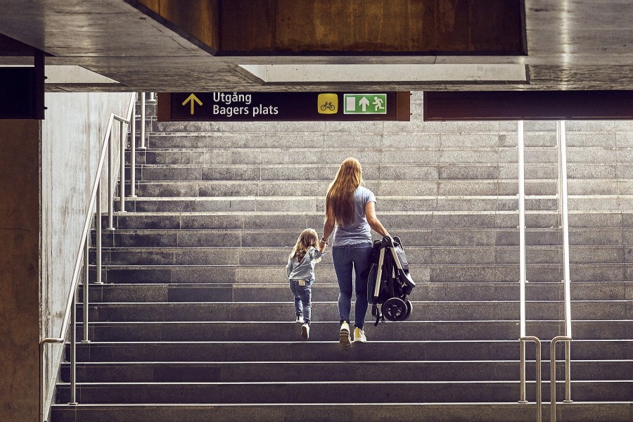 Coche Thule Spring | Black Misty Rose Melange